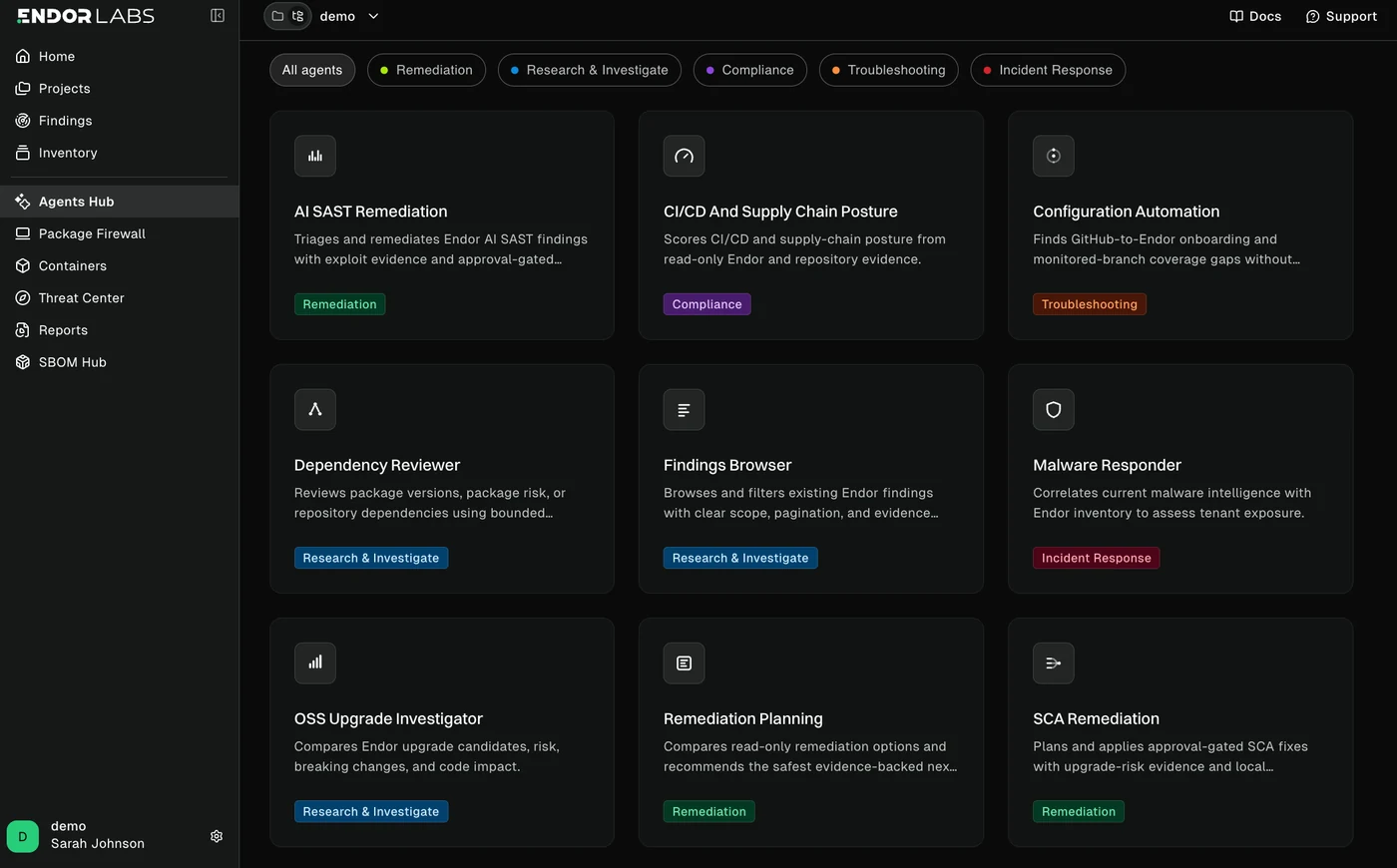 AURI Agents Hub listing remediation, research, compliance and incident response agents